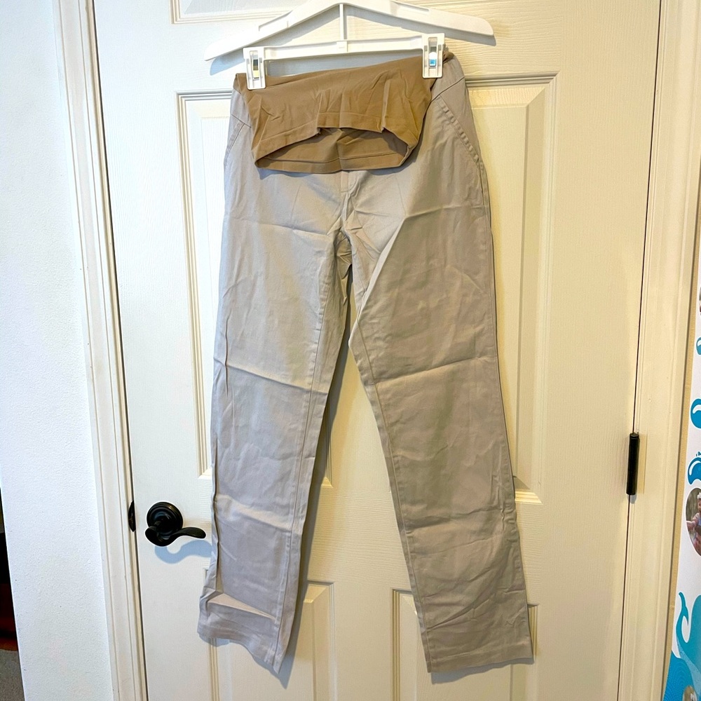 LAST CALL🌺 Tan Motherhood Maternity Stretchy Khaki Pants